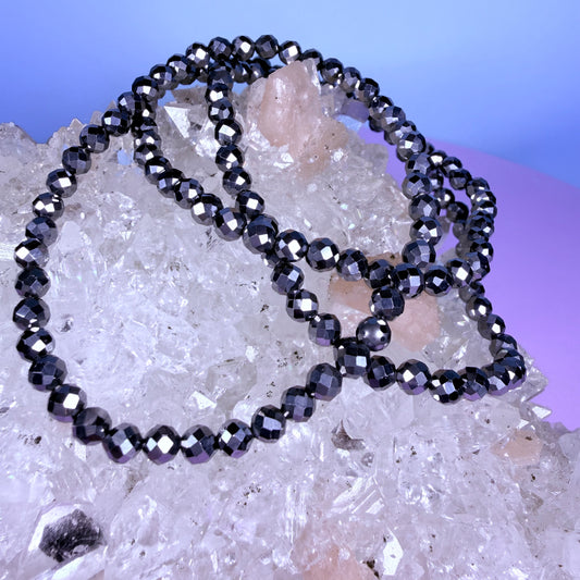 Terahertz Faceted 4mm Bracelet