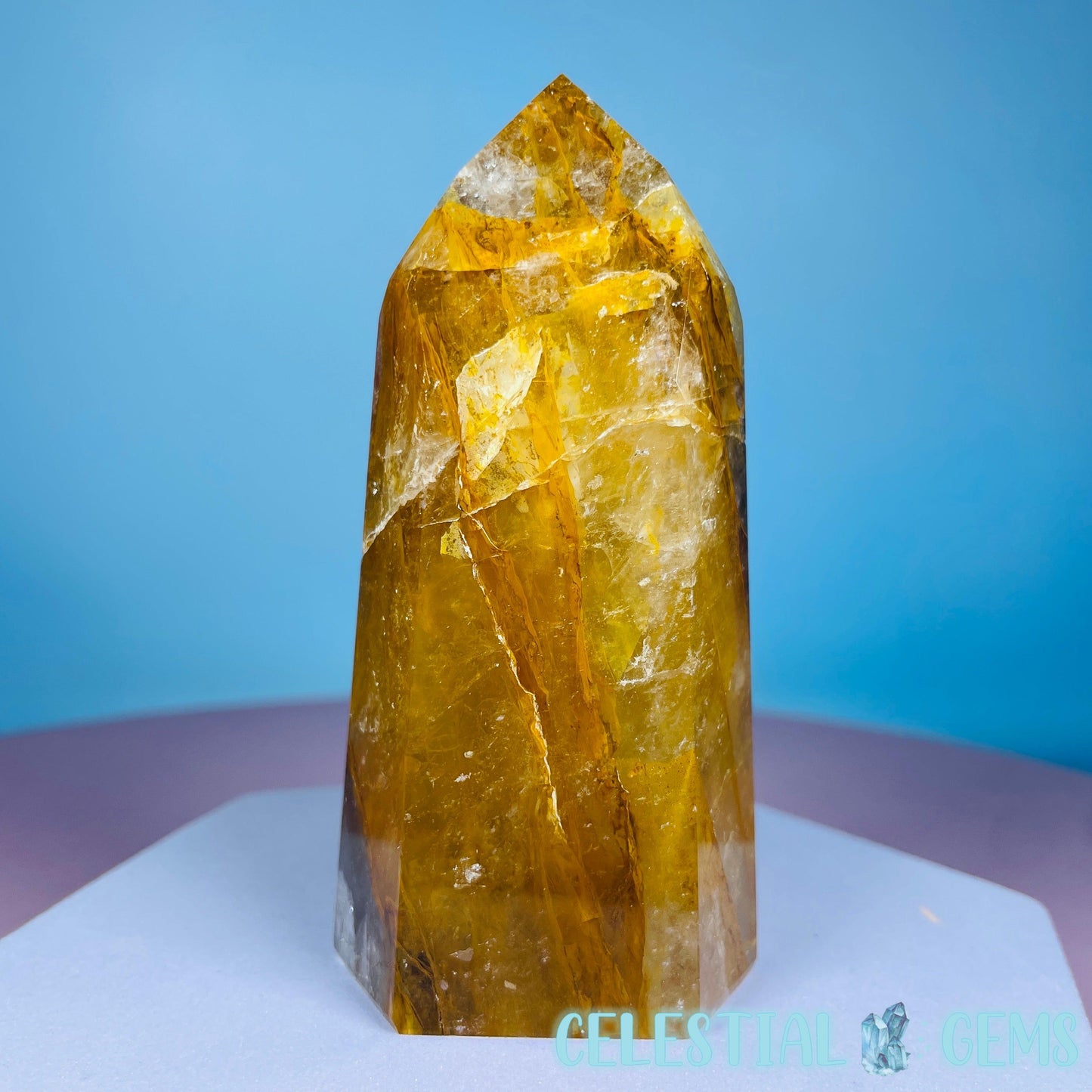 High Grade Golden Healer Quartz Medium Tower