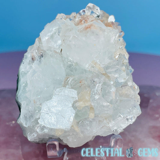 A Grade Diamond Apophyllite + Peach Stilbite Small Cluster