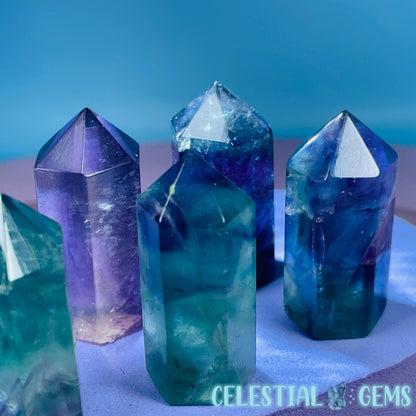 Rainbow Fluorite Point