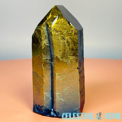 Titanium Aura Quartz Raw Point