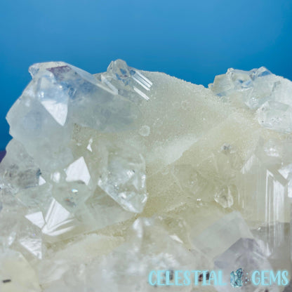 A Grade Diamond Apophyllite + Calcite + White Chalcedony Medium Cluster