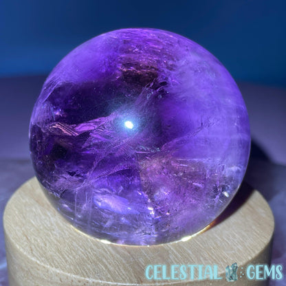 A Grade Bolivian Phantom Ametrine Medium Sphere (Video)