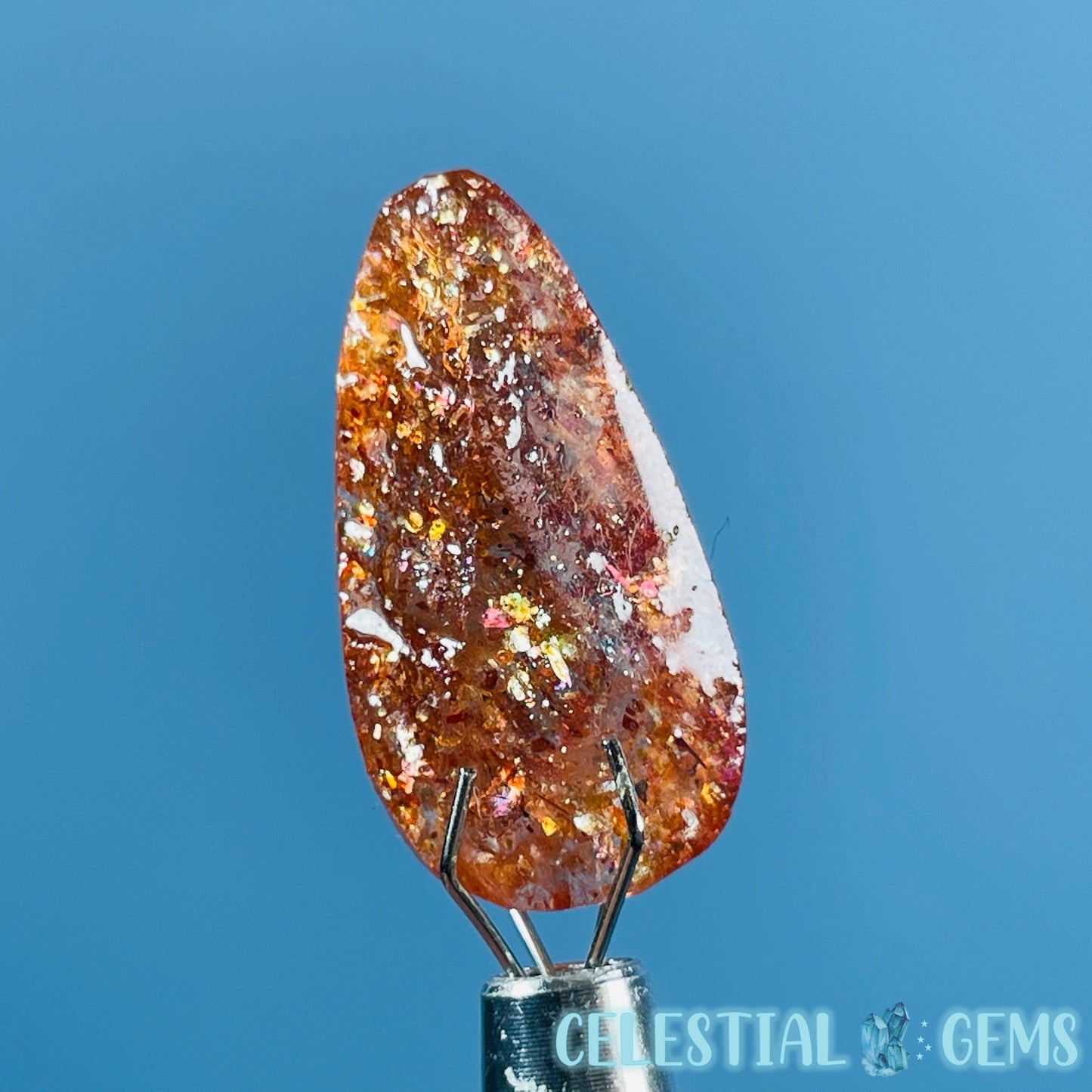 A Grade Arusha Sunstone Raw Mini Gemstone in Specimen Pottle (Video)