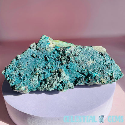 Gem Silica + Quartz + Chrysocolla Raw Medium Cluster Chunk