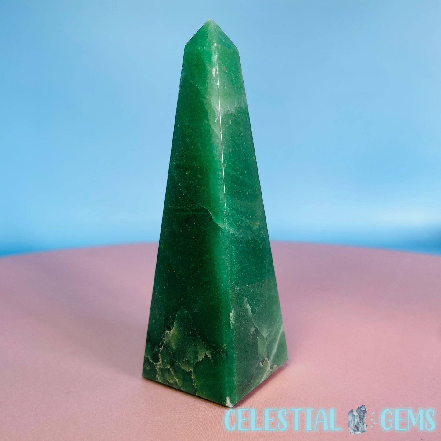 Green Aventurine Obelisk Small-Medium Tower