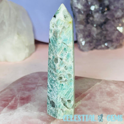 Amazonite + Smoky Quartz Small Tower