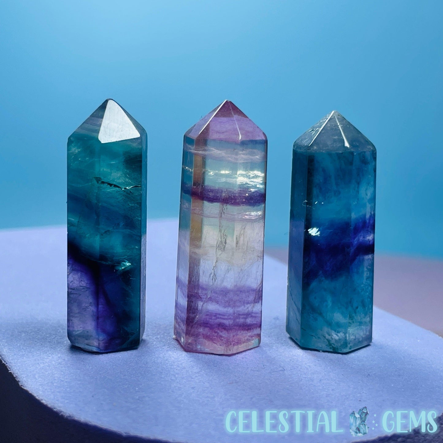 Rainbow Fluorite Mini Point