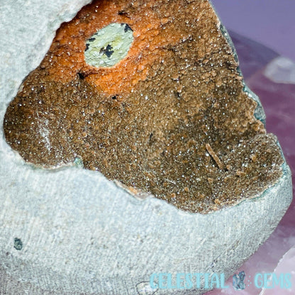 Mixed Zeolite Druzy Geode Small Standing Freeform