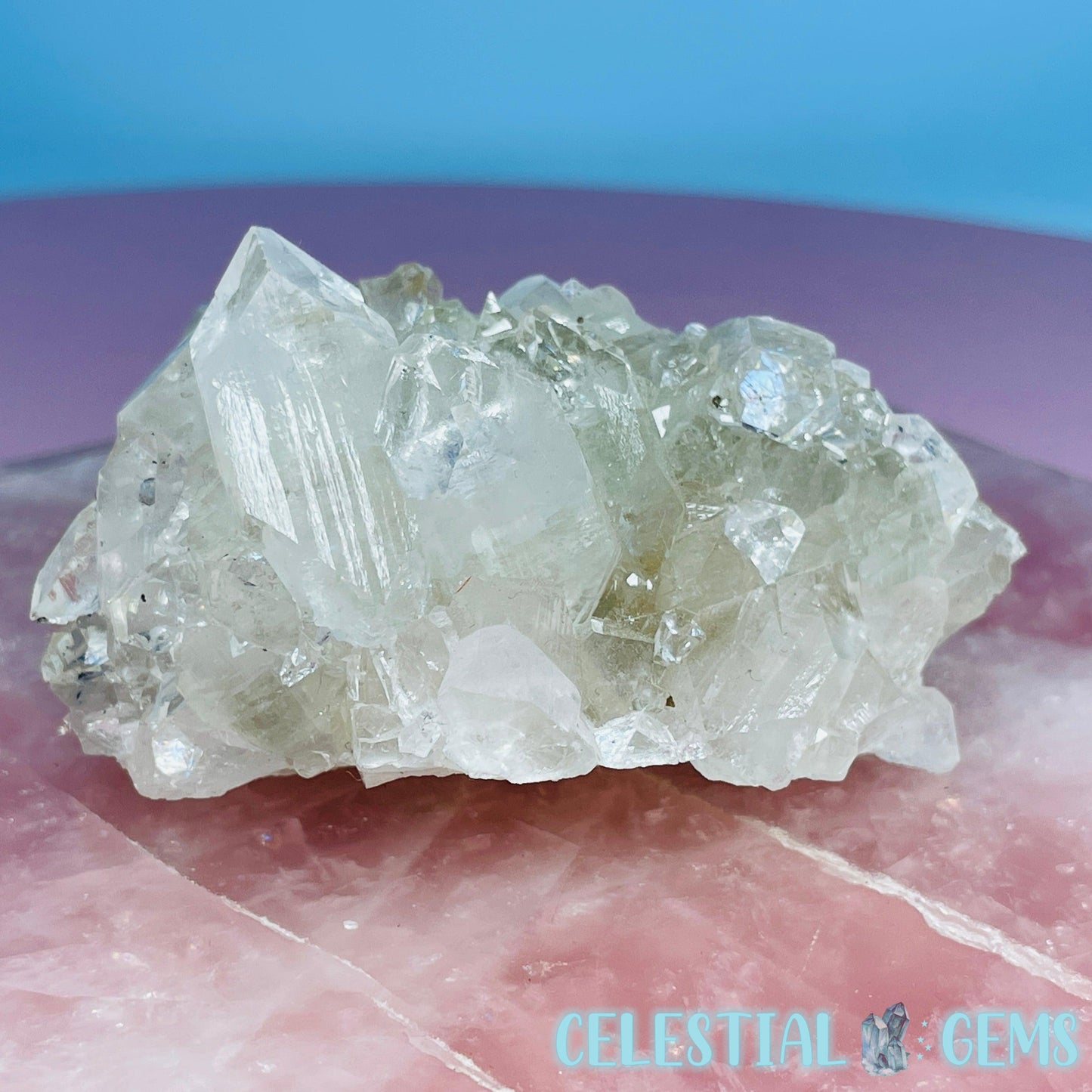 A Grade Diamond Apophyllite Small Cluster