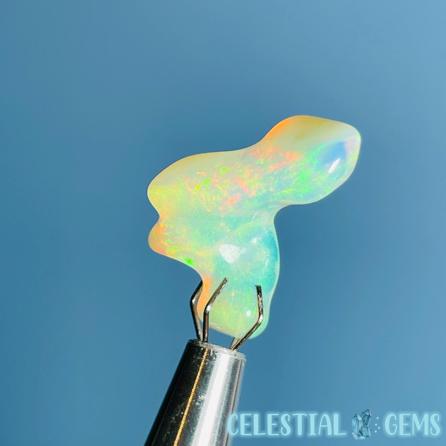 AAA Ethiopian 'Fire' Welo Opal Polished Mini Crystal in Specimen Pottle (Video)