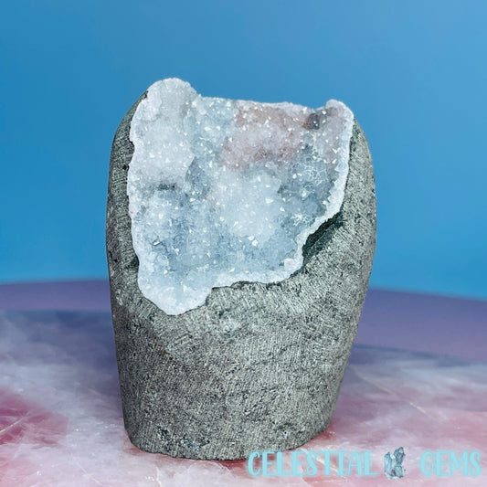 Mixed Zeolite Druzy Geode Medium Standing Freeform