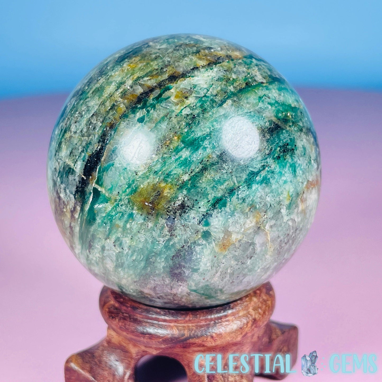 Green Kyanite Schist Medium Sphere