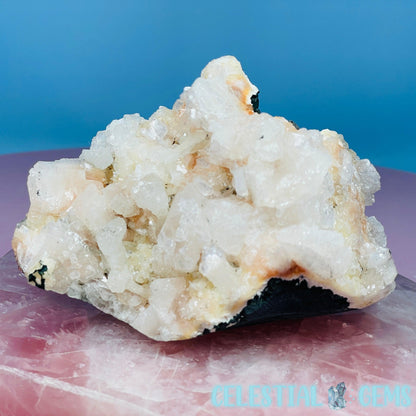 Peach Heulandite Cluster Geode Medium Freeform