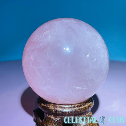 Rose Quartz Medium Sphere (Star Flash in Video!)