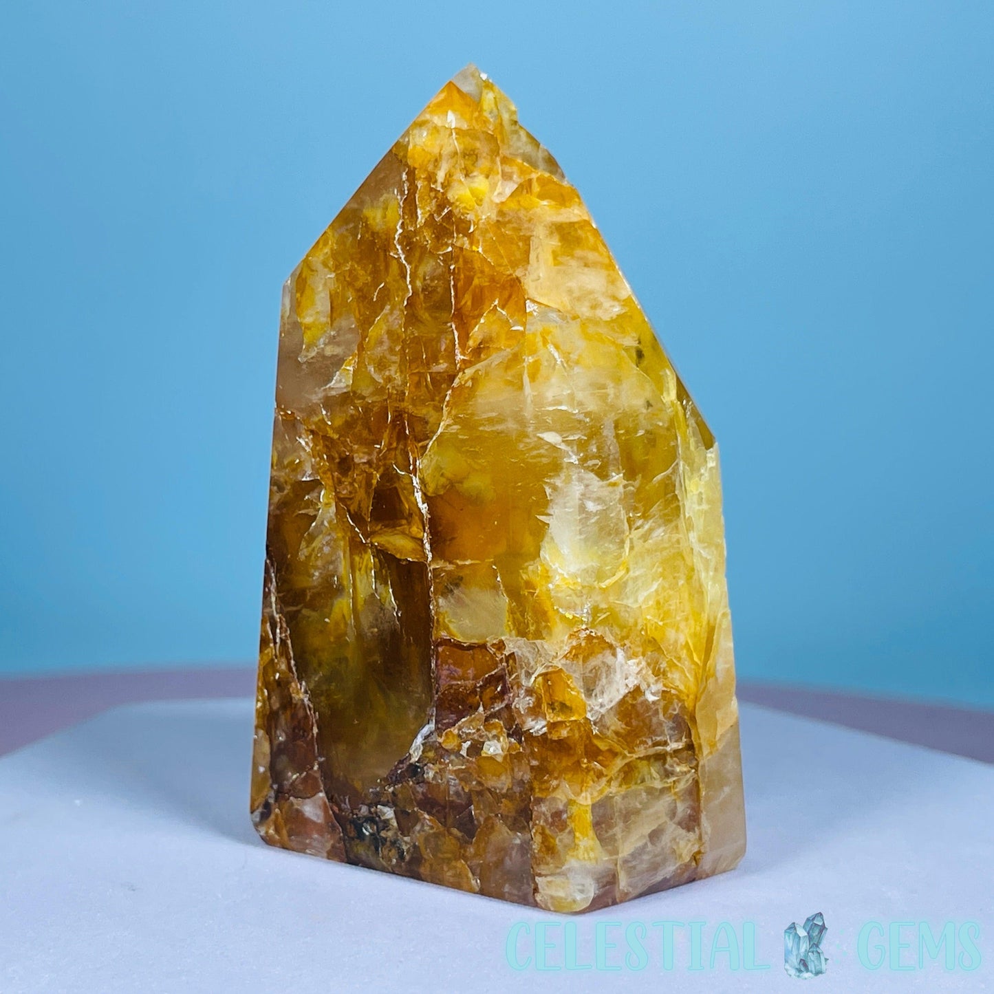 High Grade Golden Healer Quartz Chunky Small Tower