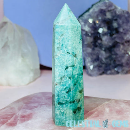 Amazonite + Smoky Quartz Small Tower