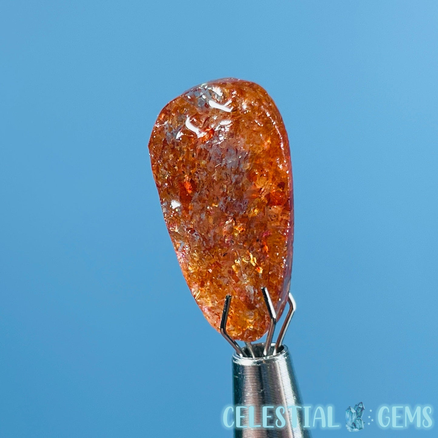 A Grade Arusha Sunstone Raw Mini Gemstone in Specimen Pottle (Video)