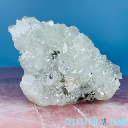 A Grade Diamond Apophyllite + Heulandite Medium Cluster