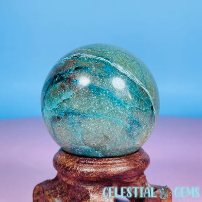 Chrysocolla + Shattuckite Medium Sphere