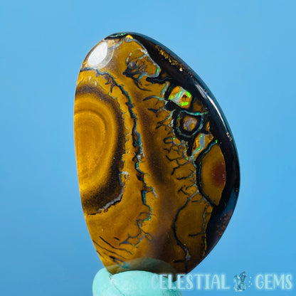 Australian Yowah Boulder Opal Cabochon (Video)