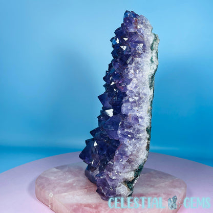 Dark Amethyst Large Cluster Freeform (with baby Quartz)