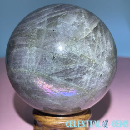 Purple Labradorite Large Sphere (Video)