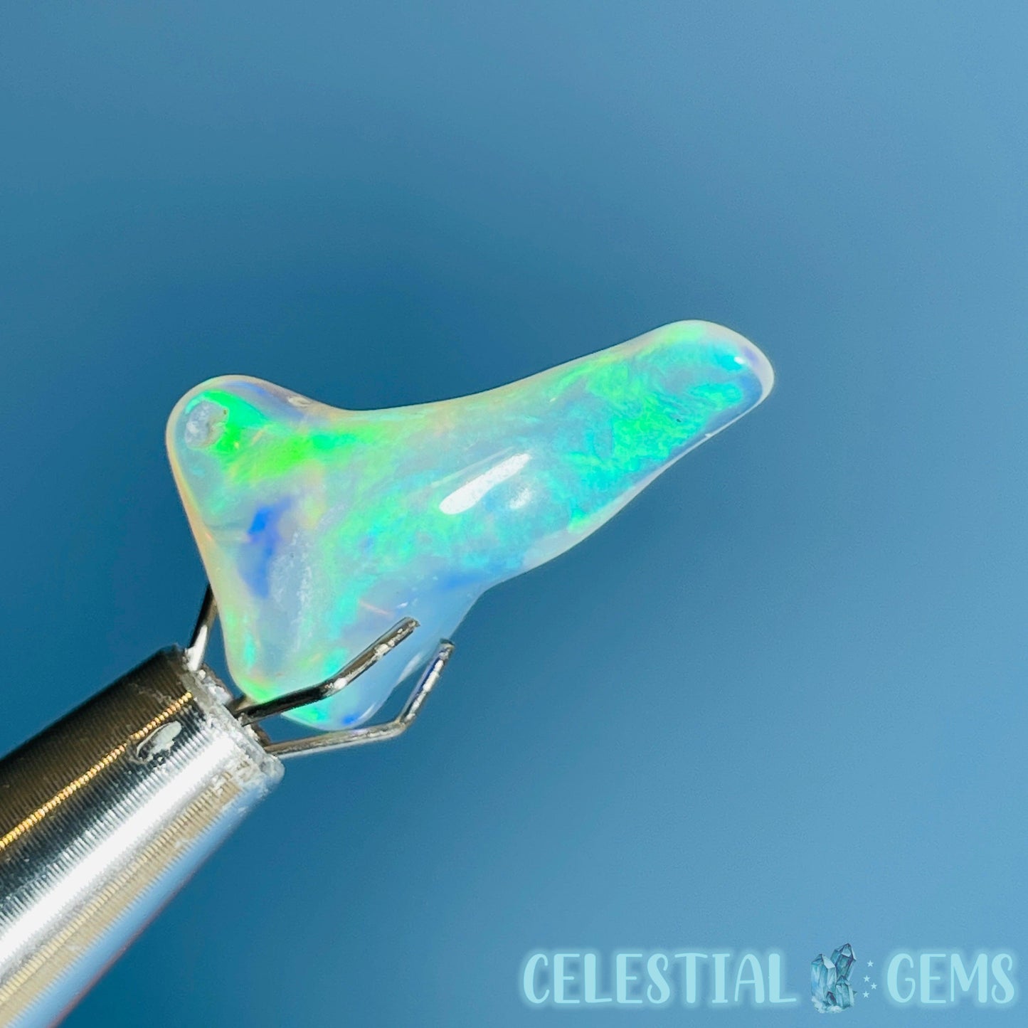 AAA Ethiopian 'Fire' Welo Opal Polished Mini Crystal in Specimen Pottle (Video)