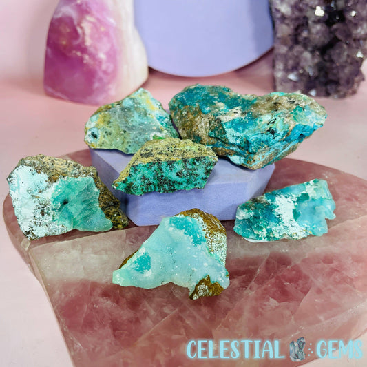 Druzy Chrysocolla Small Raw Chunk