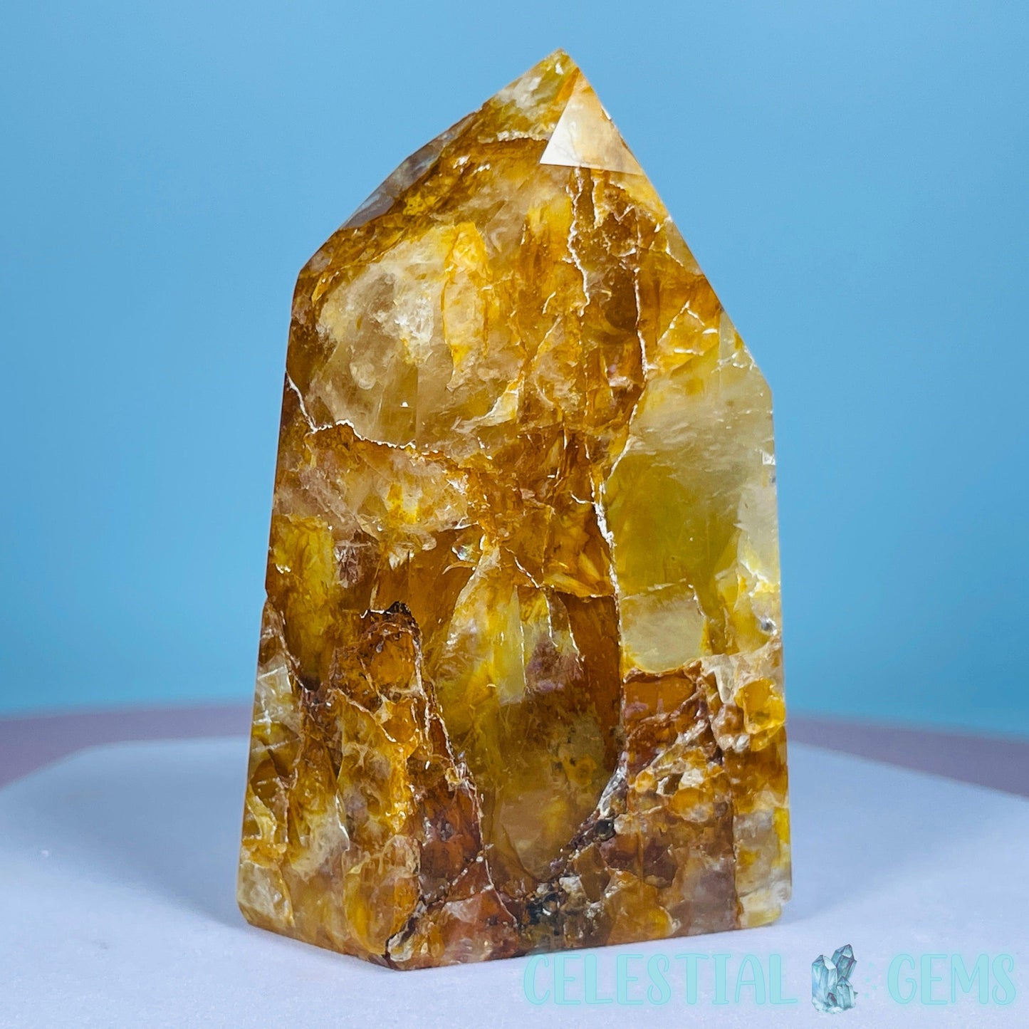 High Grade Golden Healer Quartz Chunky Small Tower