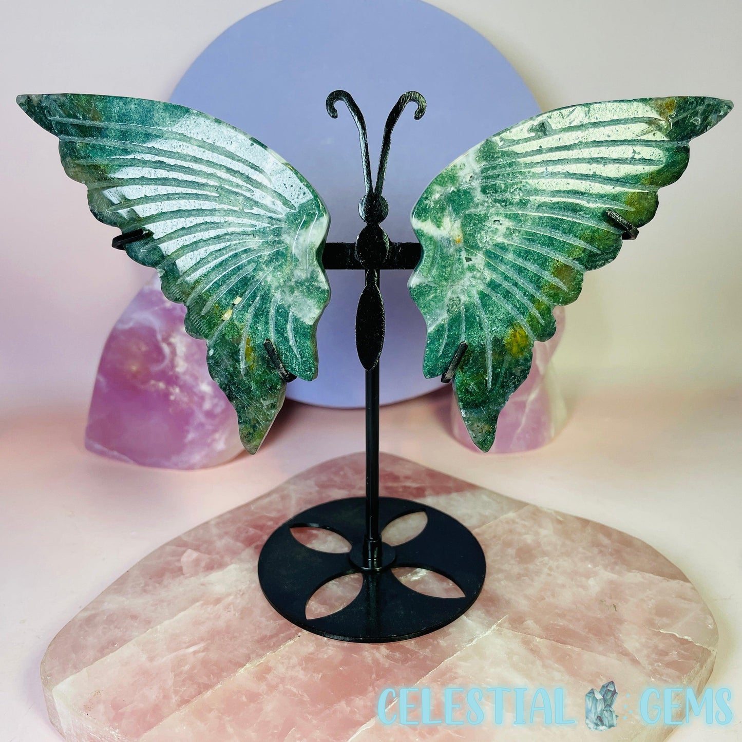 Butterfly Wings Medium Carving on Stand