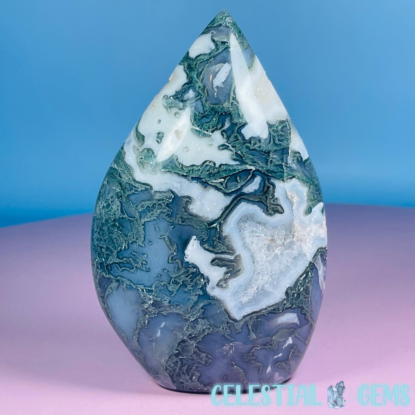 Moss Agate Medium Freeform