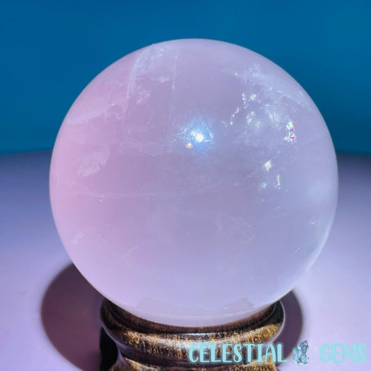 Rose Quartz Medium Sphere (Star Flash in Video!)