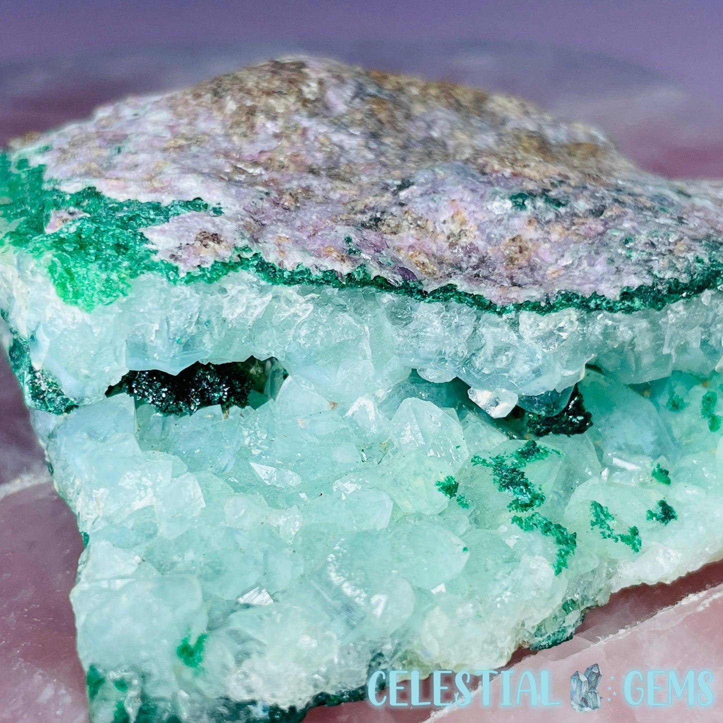 Malachite + Cobaltocalcite + Quartz Small Specimen