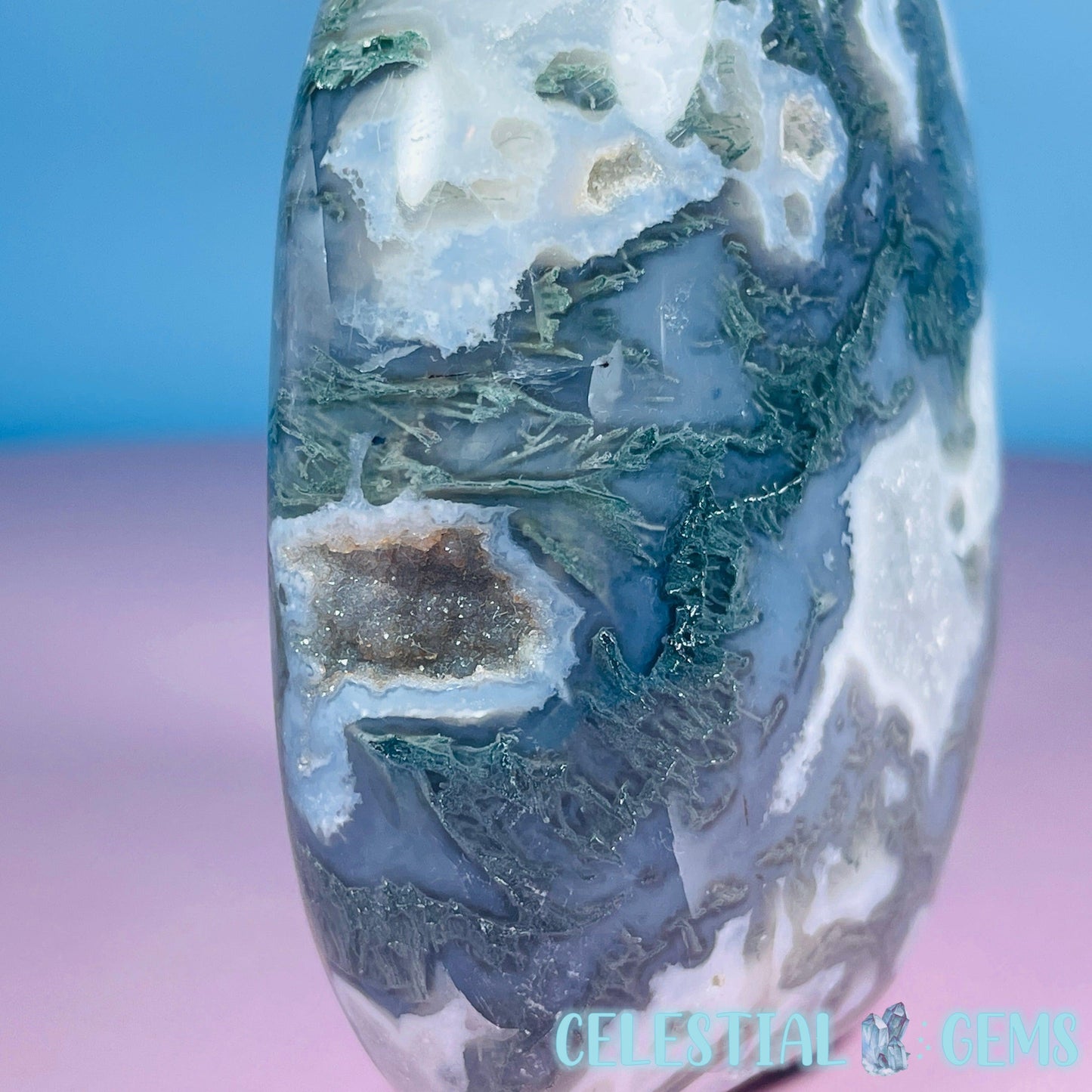 Moss Agate Medium Freeform