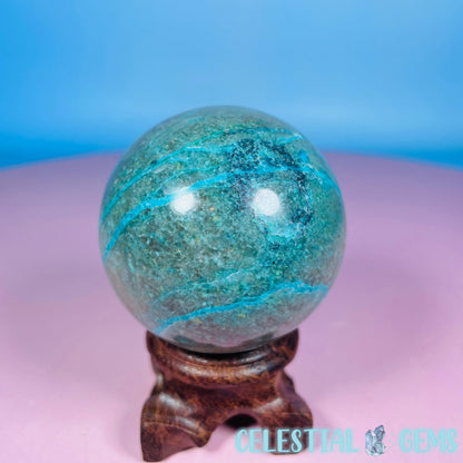 Chrysocolla + Shattuckite Medium Sphere