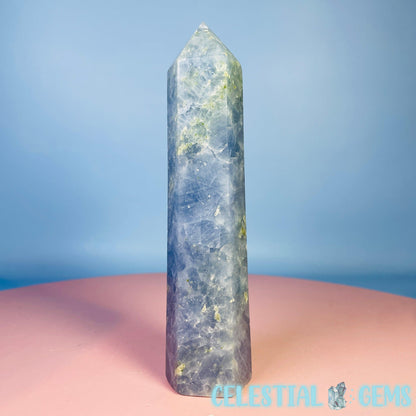 Dark Blue Calcite Medium Tower