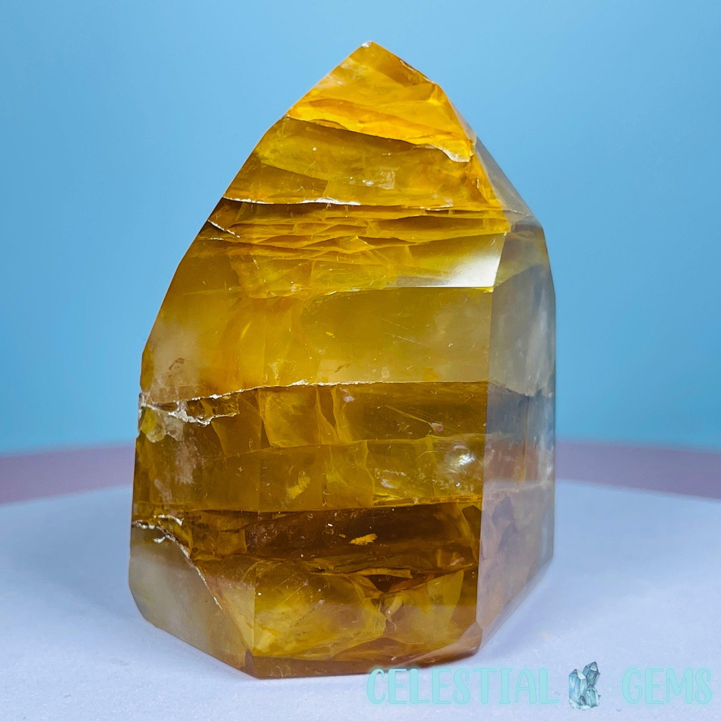 High Grade Golden Healer Quartz Chunky Small Tower