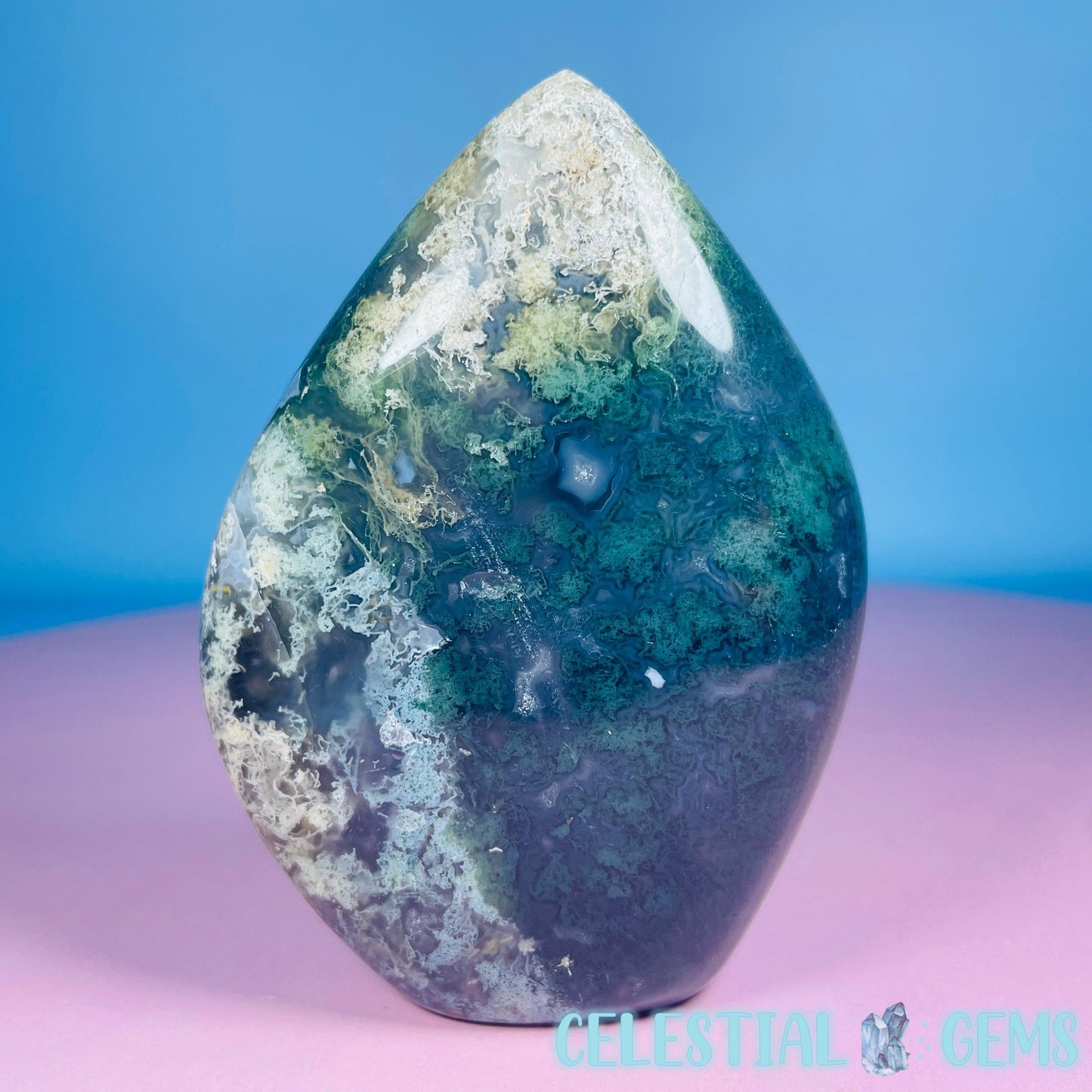 Moss Agate Medium Freeform