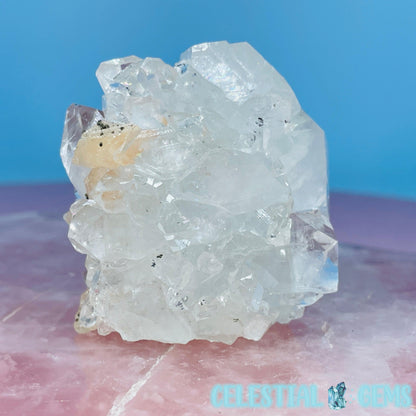 A Grade Diamond Apophyllite + Peach Stilbite Small Cluster