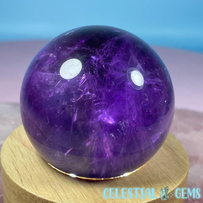 A Grade Bolivian Phantom Ametrine Medium Sphere (Video)