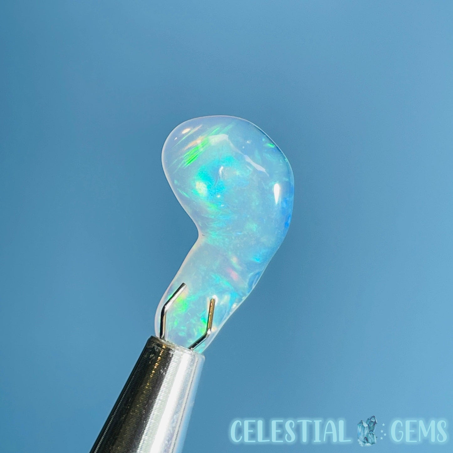 AAA Ethiopian 'Fire' Welo Opal Polished Mini Crystal in Specimen Pottle (Video)