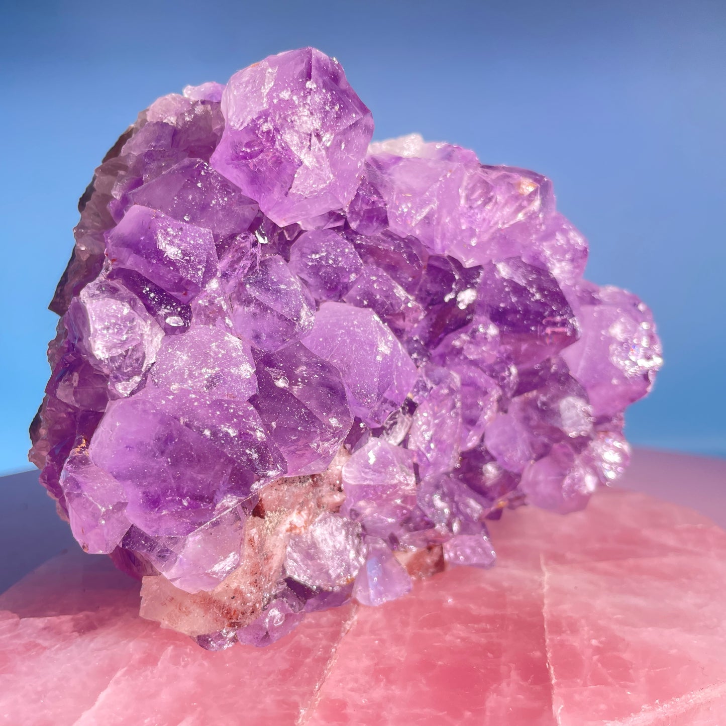 Dark Amethyst Medium Standing Cluster (Video)