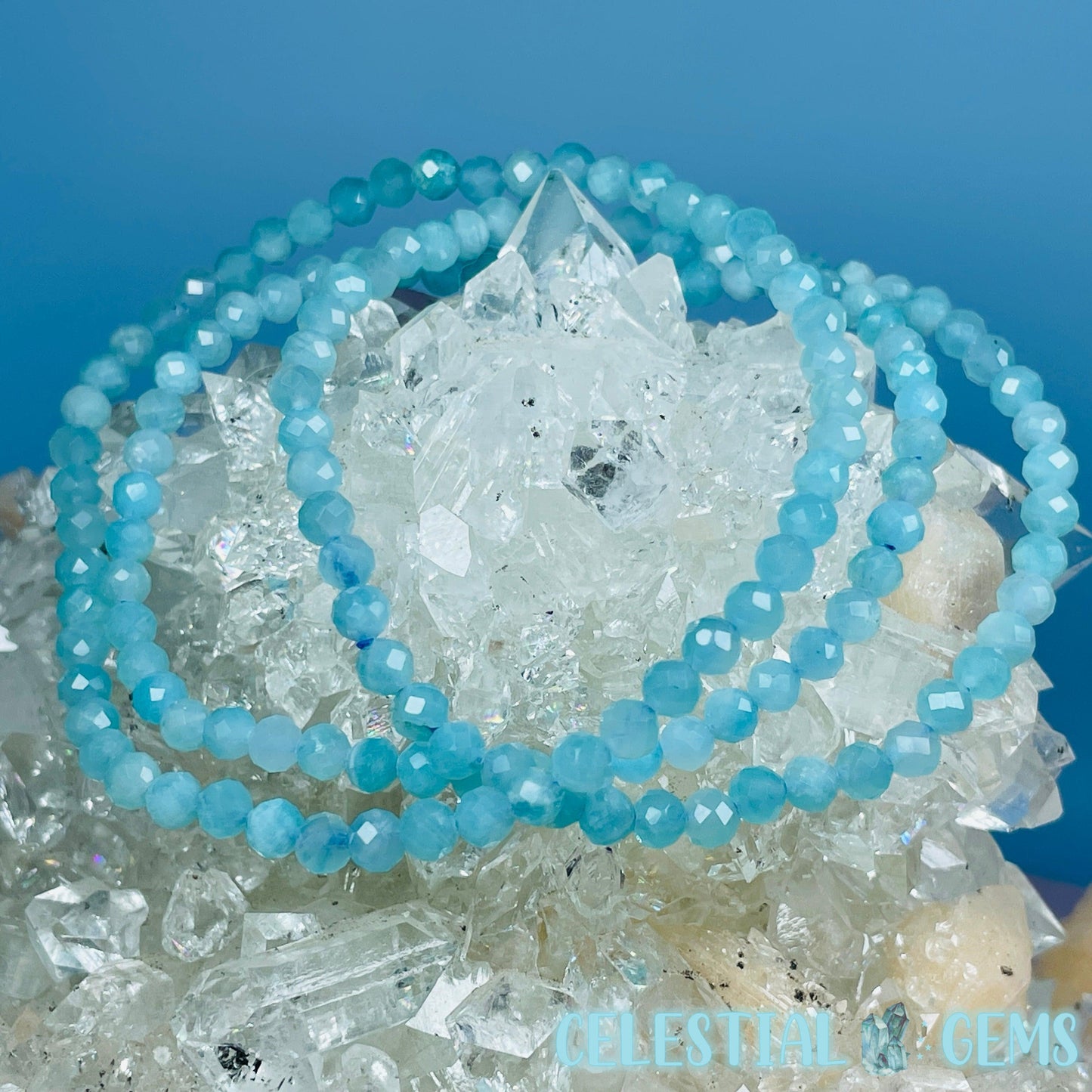 Amazonite Faceted 4mm Bracelet