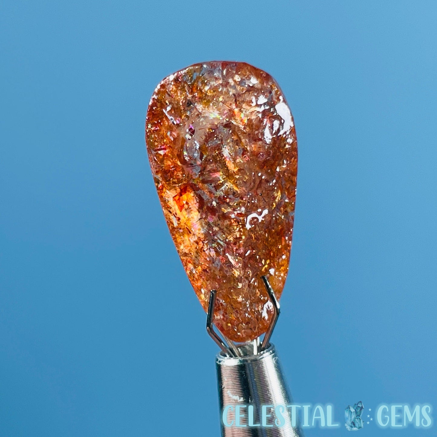 A Grade Arusha Sunstone Raw Mini Gemstone in Specimen Pottle (Video)