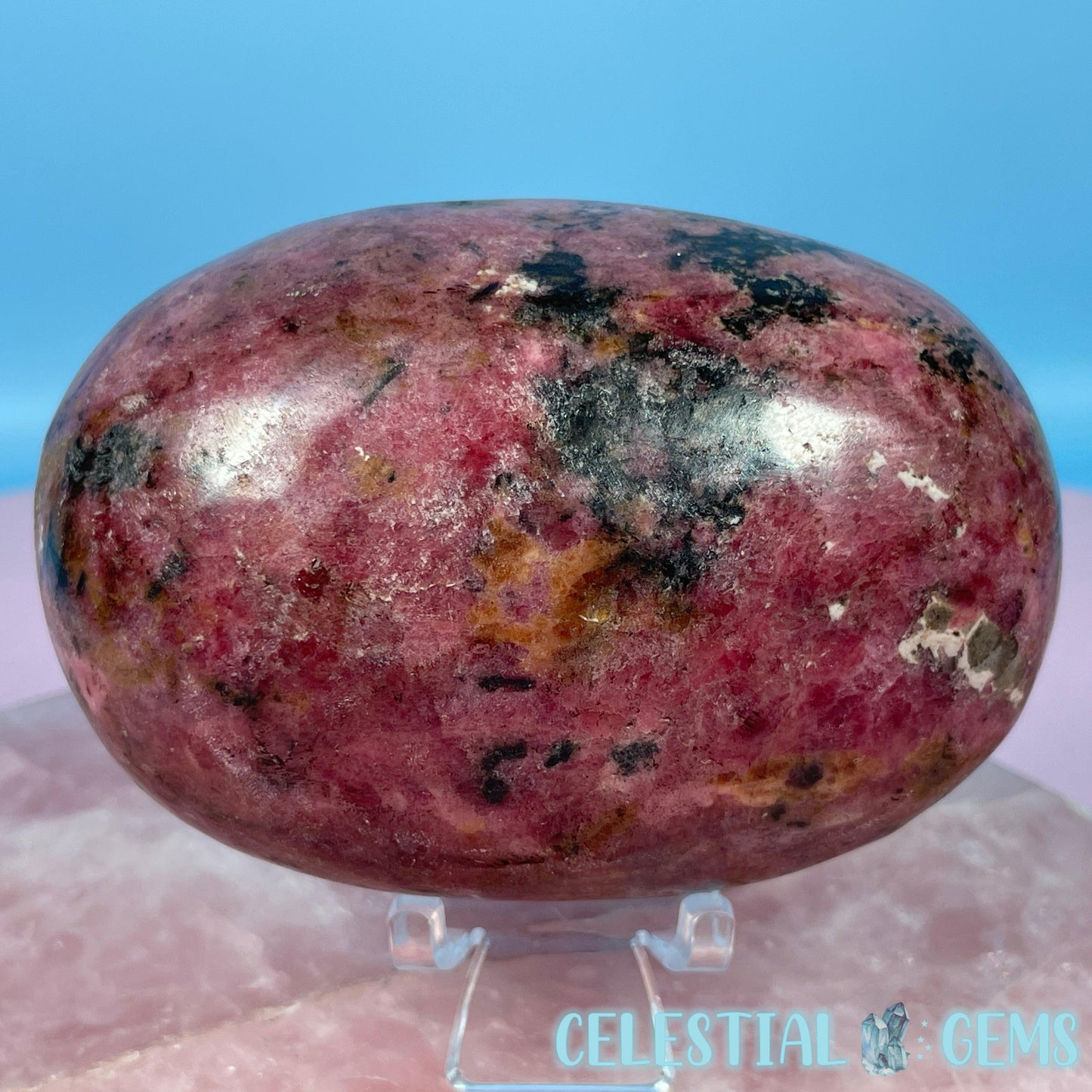 African Rhodonite + Garnet Medium Freeform