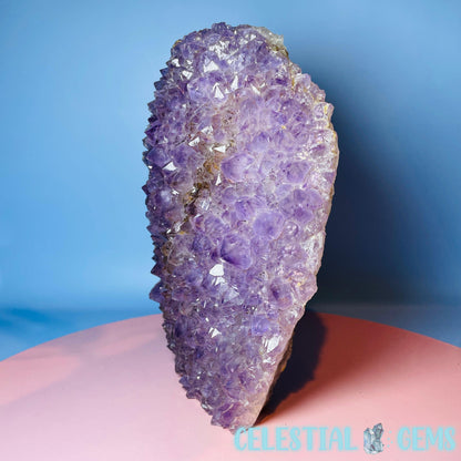 Amethyst Large Standing Cluster (with Cacoxenite)