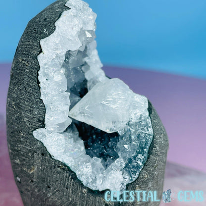 Mixed Zeolite Druzy Geode Medium Standing Freeform