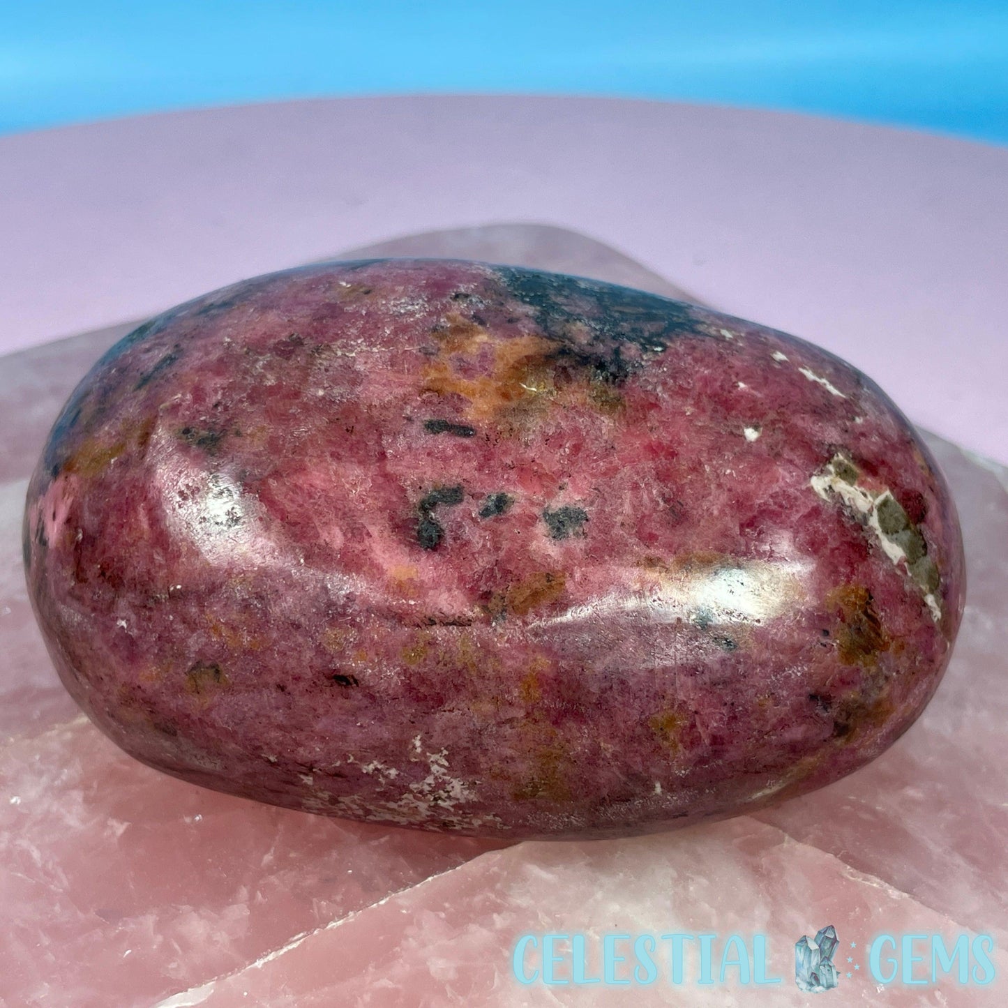 African Rhodonite + Garnet Medium Freeform
