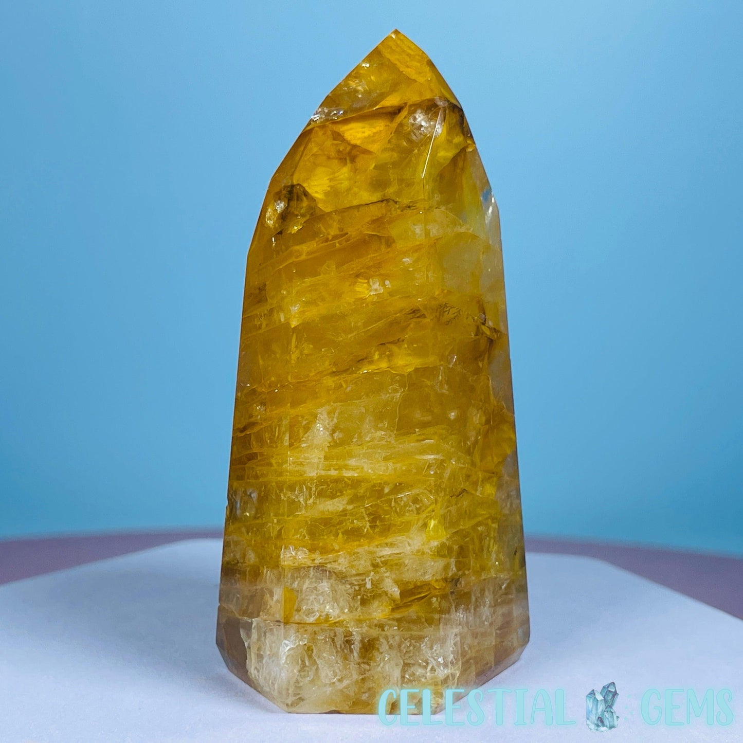 High Grade Golden Healer Quartz Chunky Small Tower